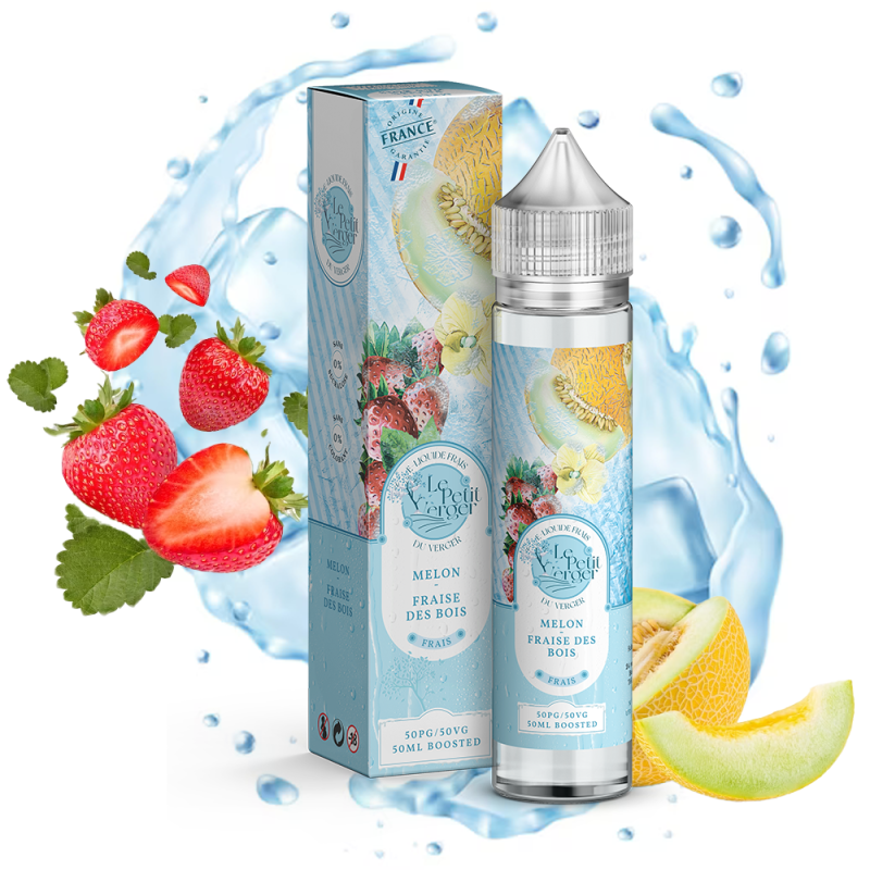 Melon Fraise des Bois frais 50ml (0mg) - Le Petit Verger by Savourea