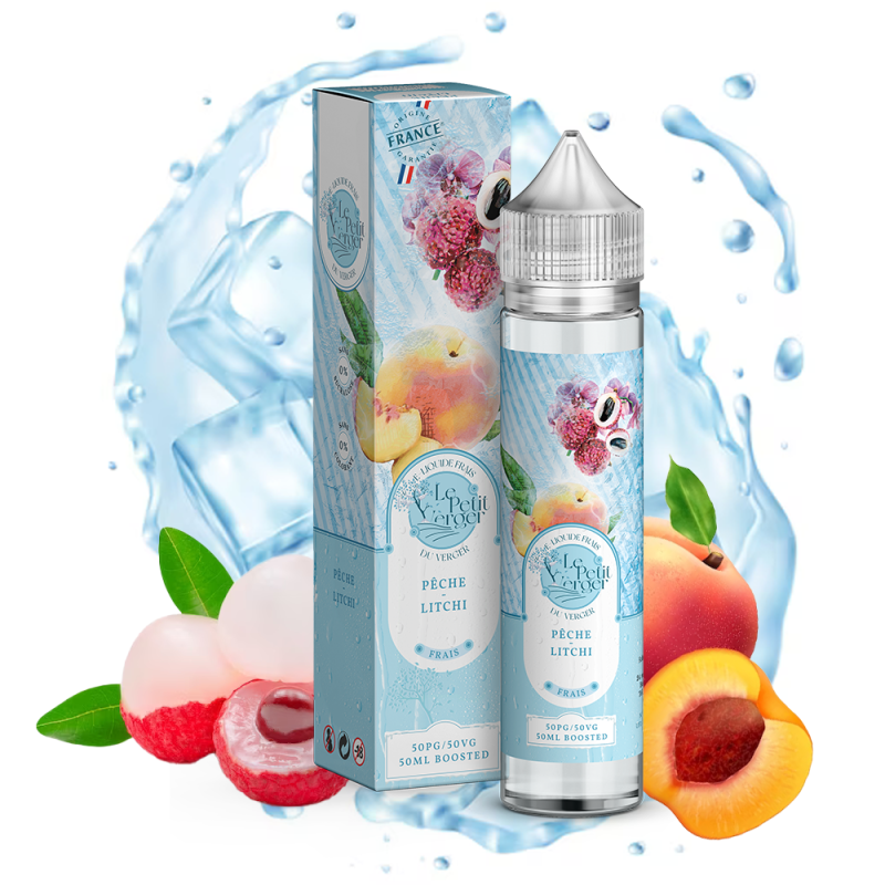 Peche Litchi frais 50ml (0mg) - Le Petit Verger by Savourea