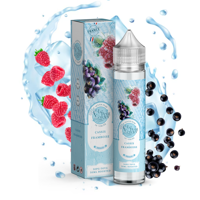Cassis Framboise Frais 50ml (0mg) - Le Petit Verger by Savourea