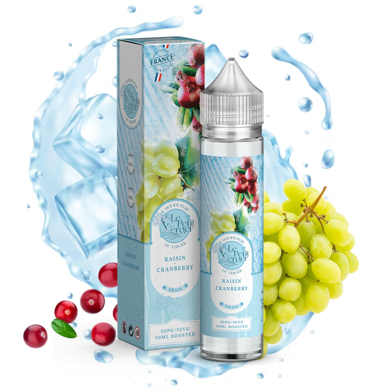 Raisin Cranberry Frais 50ml (0mg) - Le Petit Verger by Savourea