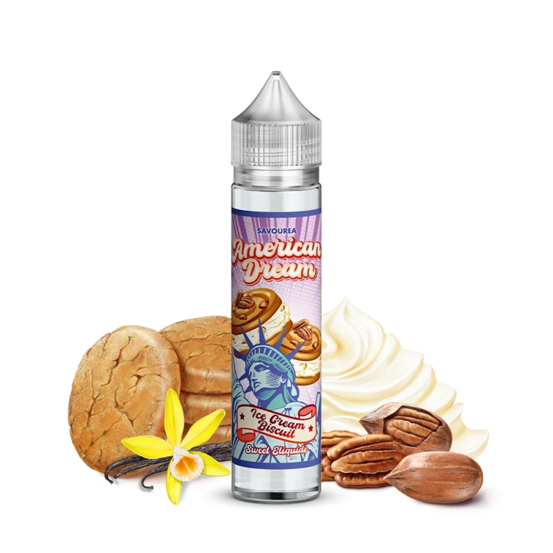 Ice Cream Biscuit 50ml (0mg) - American Dream by Savourea