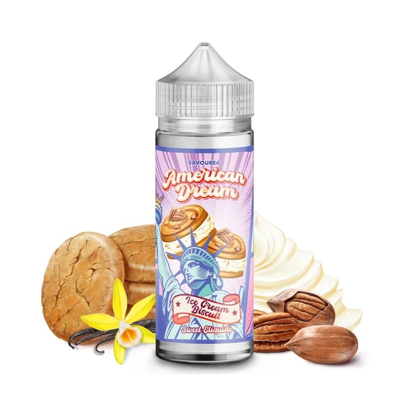 Ice Cream Biscuit 100ml (0mg) - American Dream by Savourea