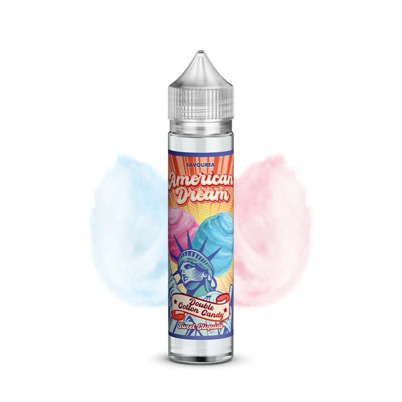 Double Cotton Candy 50ml (0mg) - American Dream by Savourea