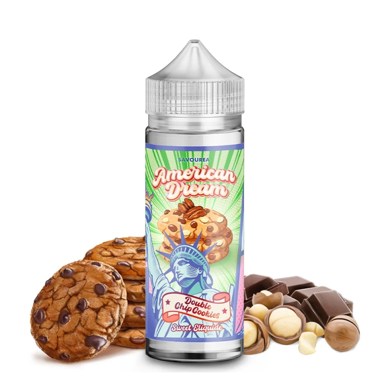 Double Chip Cookies 100ml (0mg) - American Dream by Savourea