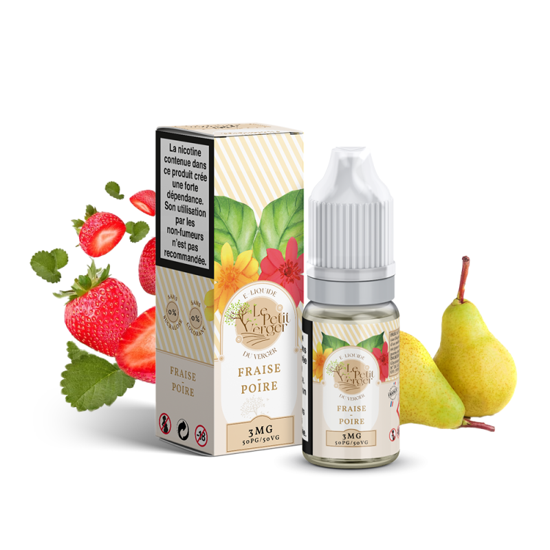 Fraise Poire 10ml (3mg) - Le Petit Verger by Savourea