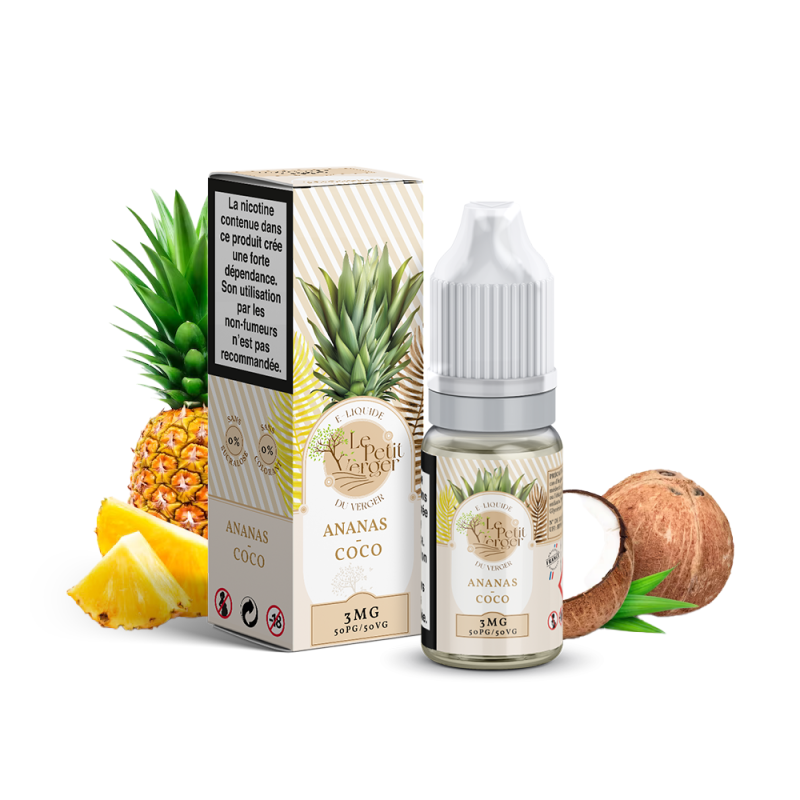 Ananas Coco 10ml (6mg) - Le Petit Verger by Savourea