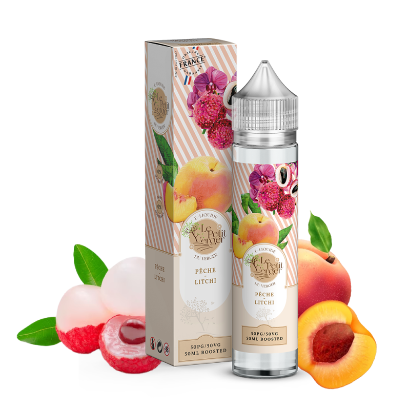 Pêche Litchi 50ml (0mg) - Le Petit Verger by Savourea