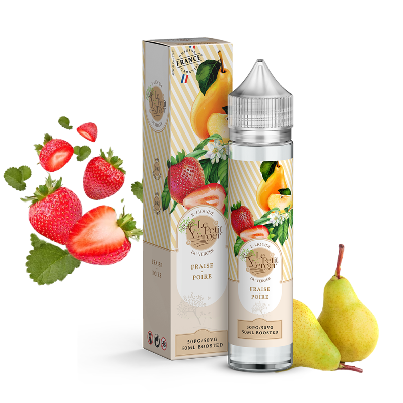 Fraise Poire 50ml (0mg) - Le Petit Verger by Savourea
