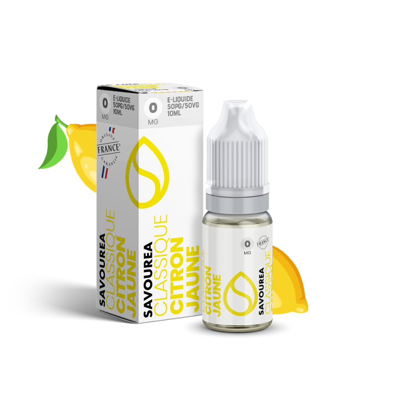 Citron jaune 10ml (0mg) - Classic Savourea