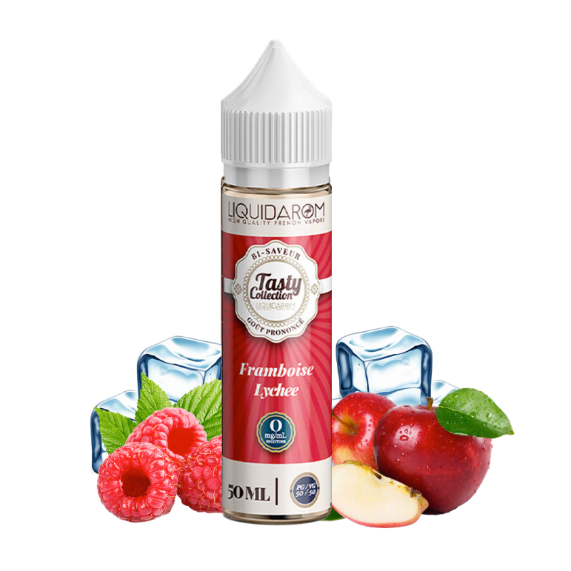 Pomme Framboise Givrées 50ml (0mg) - Tasty by Liquidarom