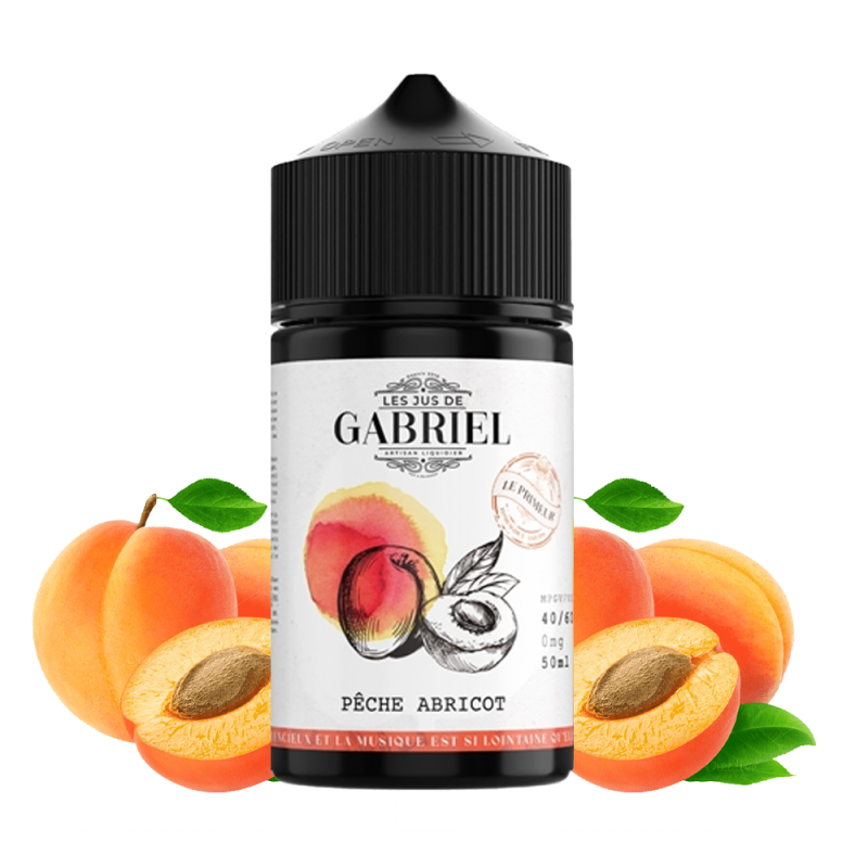 Pêche Abricot 50ml (0mg) - Jus Gabriel
