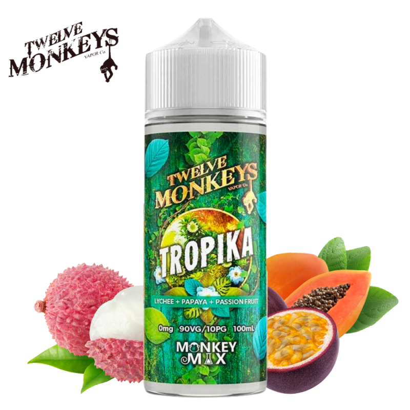 Tropika 100ml (0mg) - 12 Monkeys