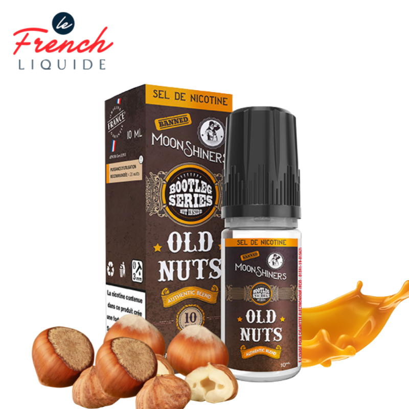 Moon Shiners : Old Nuts Nic Salt 10ml (10mg) - Le French Liquide