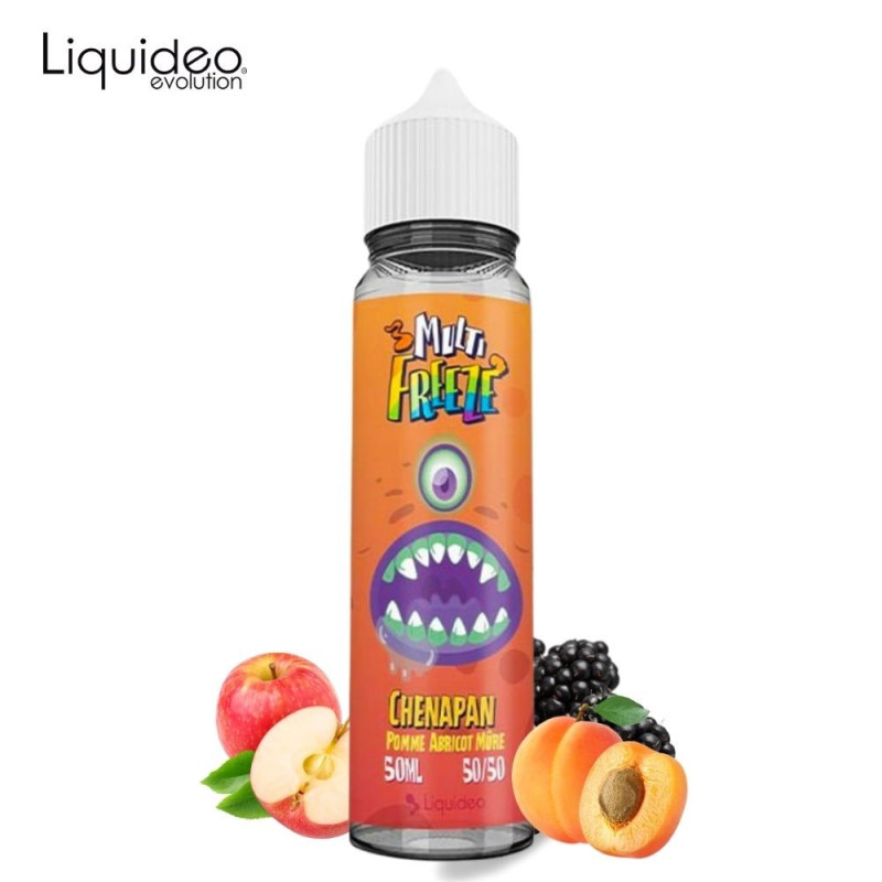 Chenapan Pomme Abricot Mûre 50ml (0mg) - Multifreeze by Liquideo