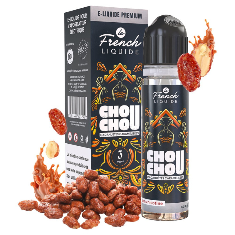 Le French Liquide (6mg) - Chouchou Cacahuètes caramélisées 60ml