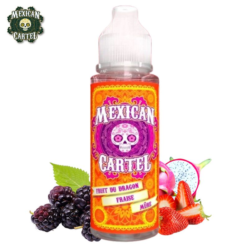 Fruit du Dragon Fraise Mûre 100ml (0mg) - Mexican Cartel