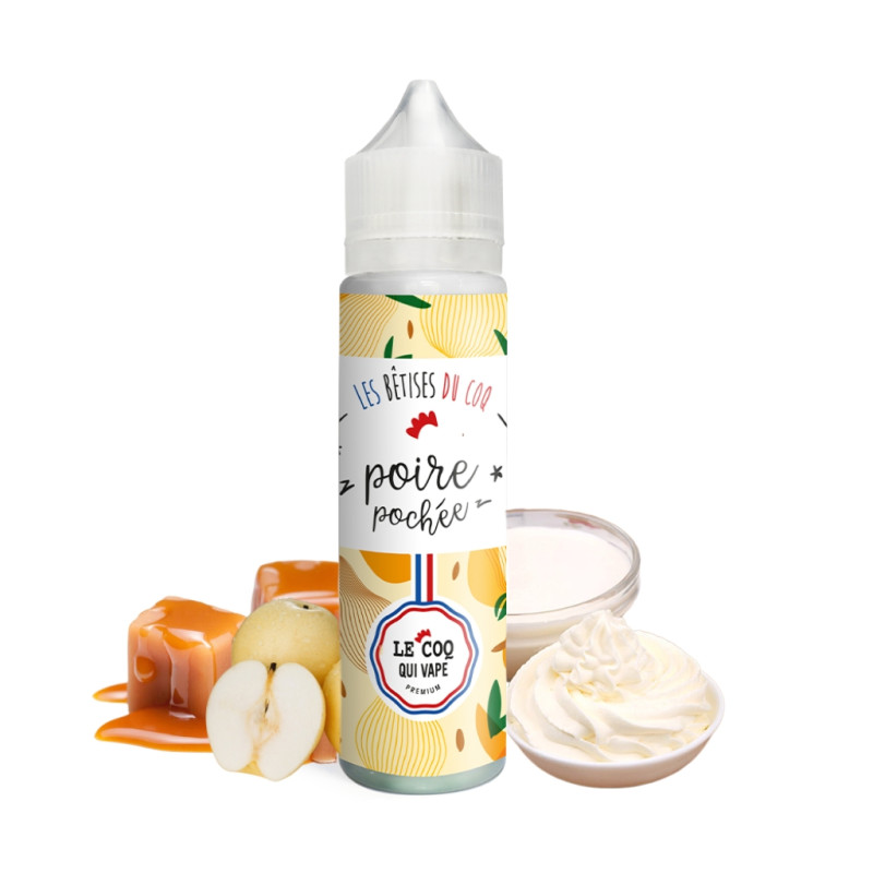 Poire Pochée 50ml (0mg) - Les Bêtises du Coq