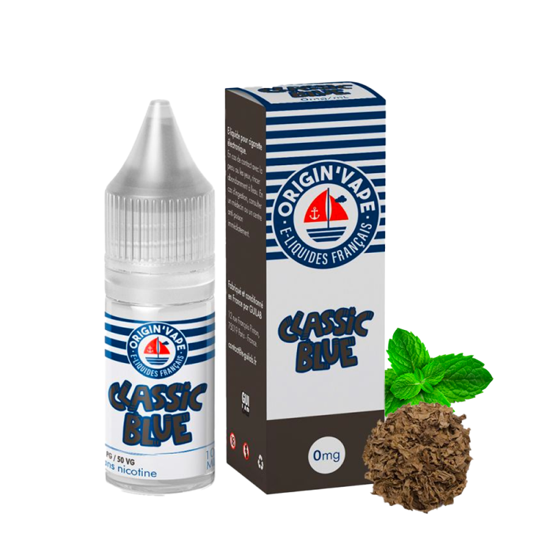 Classic Blue 10ml (Boite de 10) (0mg) - Origin'vape