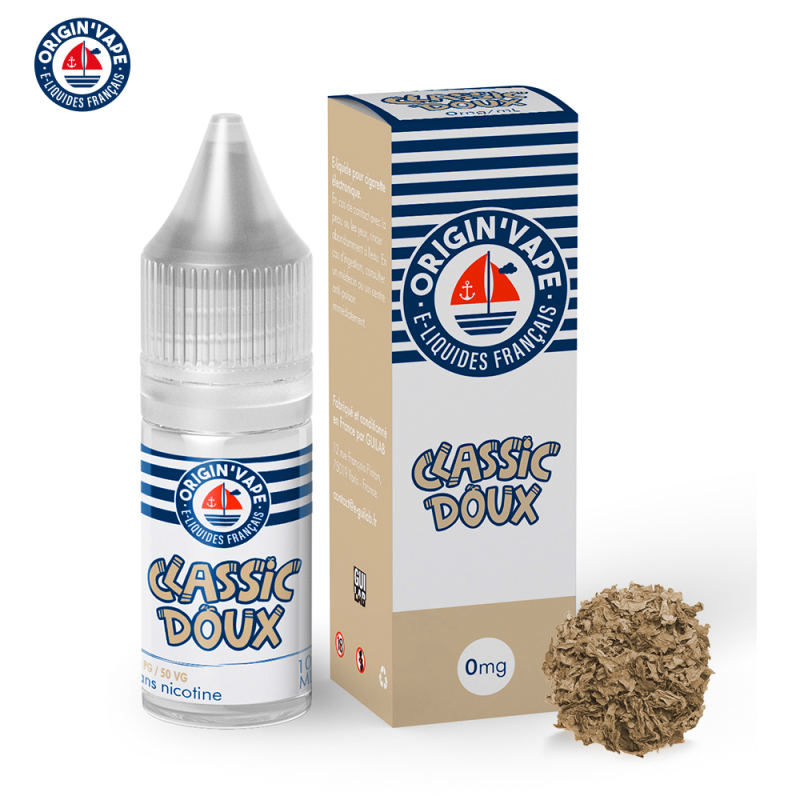 Classic Doux 10ml (Boite de 10) (3mg) - Origin'vape
