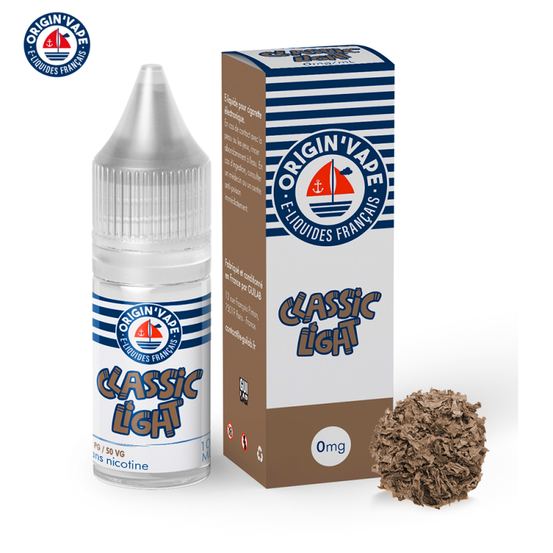 Classic Light 10ml (Boite de 10) (12mg) - Origin'vape