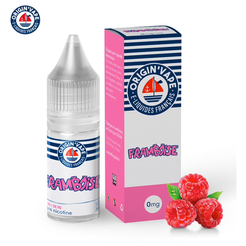 Framboise 10ml (Boite de 10) (3mg) - Origin'vape