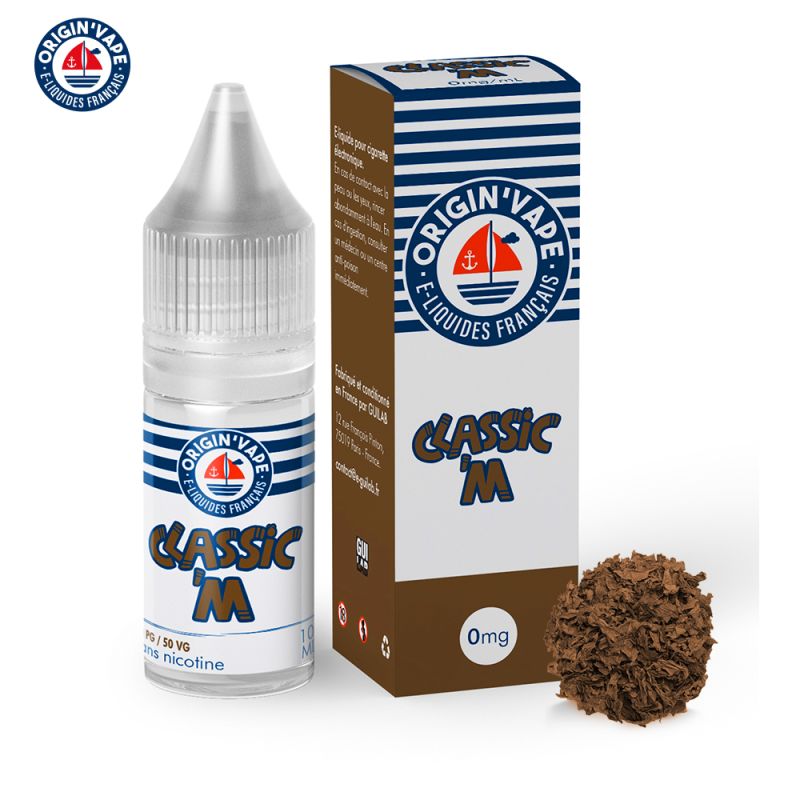Classic M 10ml (Boite de 10) (16mg) - Origin'vape