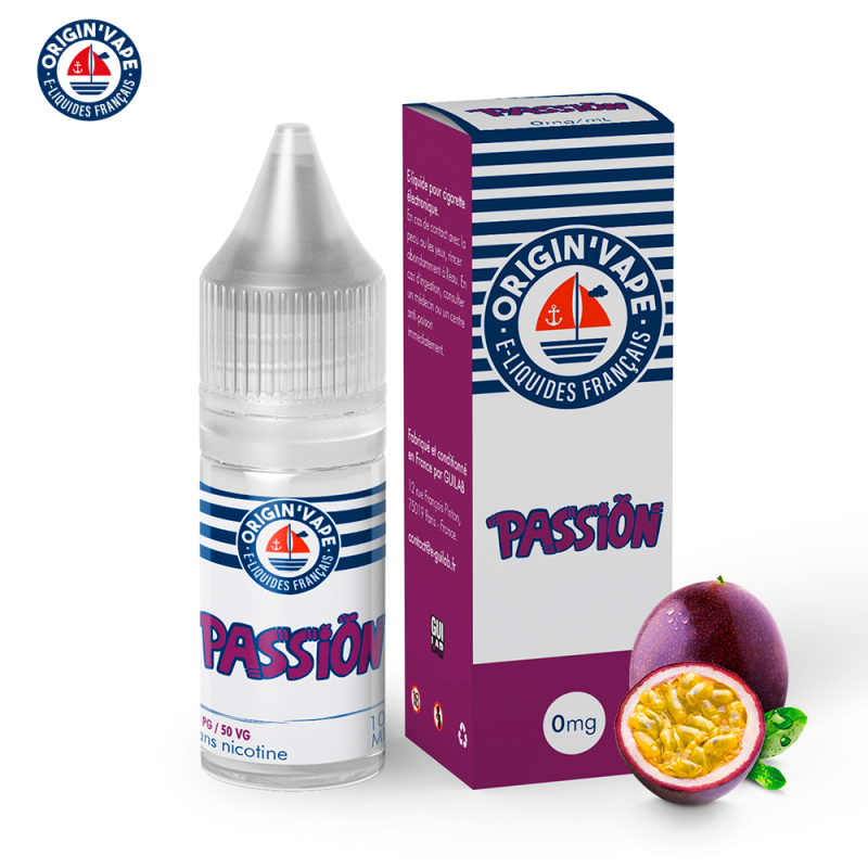 Passion 10ml (Boite de 10) (6mg) - Origin'vape
