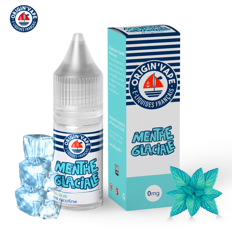 Menthe glaciale 10ml (Boite de 10) (6mg) - Origin'vape