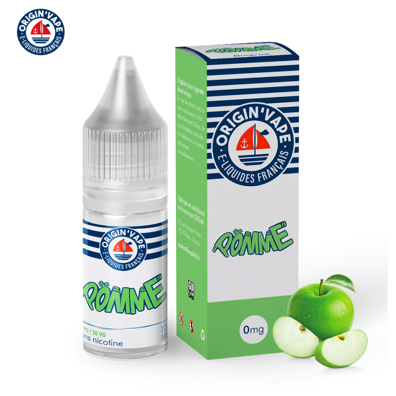 Pomme 10ml (Boite de 10) (3mg) - Origin'vape