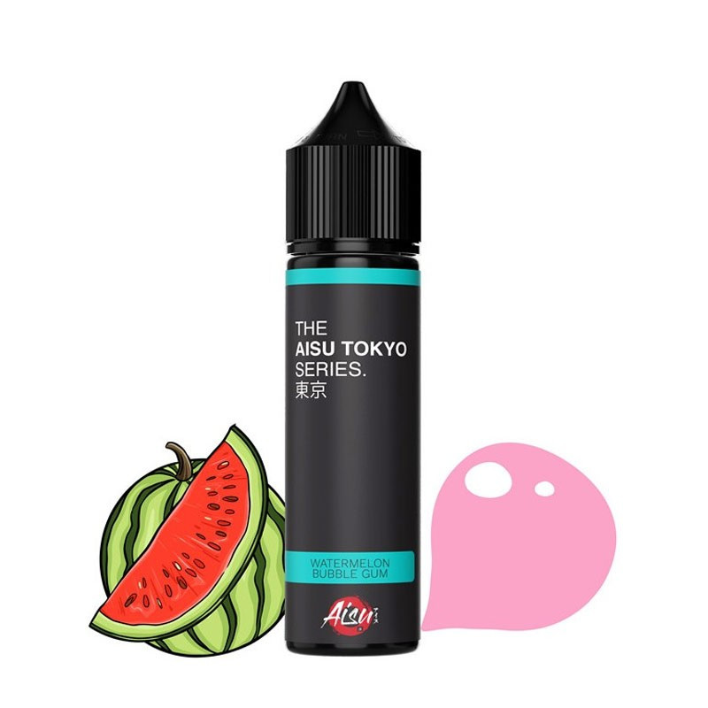 Watermelon Bubble Gum 50ml (0mg) - Aisu Tokyo