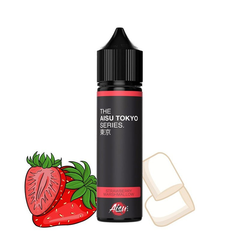 Strawberry Marshmallow 50ml (0mg) - Aisu Tokyo
