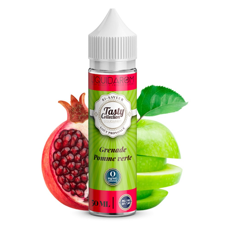 Grenade Pomme Verte 50ml (0mg) - Tasty by Liquidarom