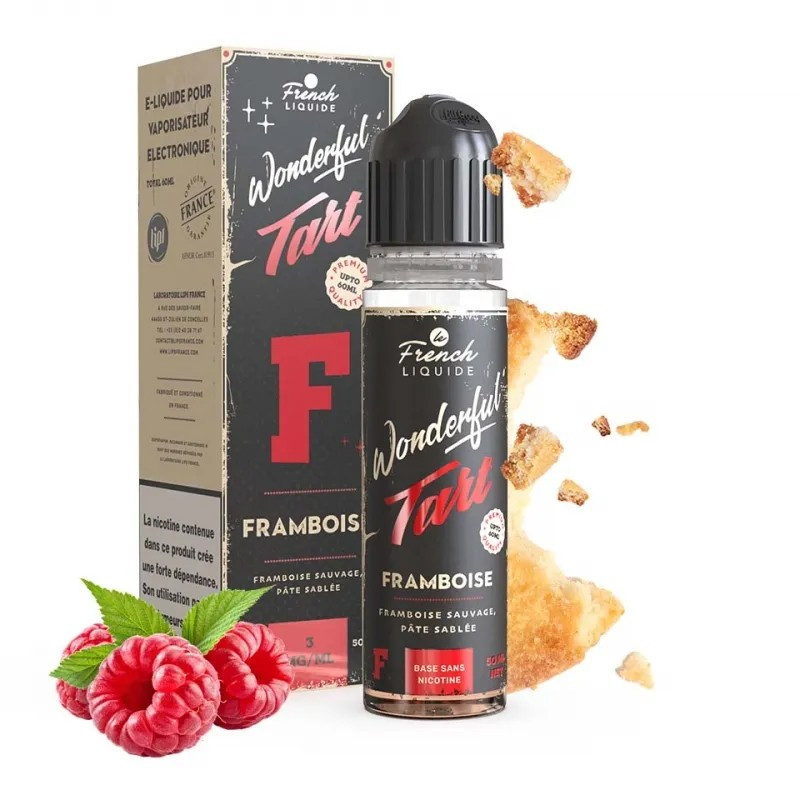 Framboise 60ml (3mg) - Wonderful Tart by Le French Liquide