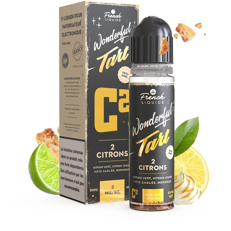 Deux citrons 60ml (3mg) - Wonderful Tart by Le French Liquide