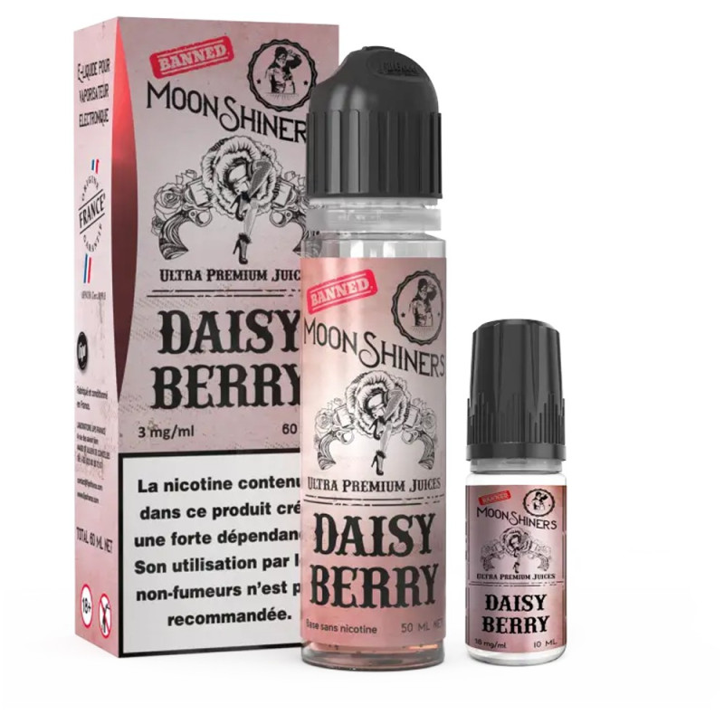 Moon Shiners: Daisy Berry 60ml Easy2Shake (3mg) - Le French Liquide