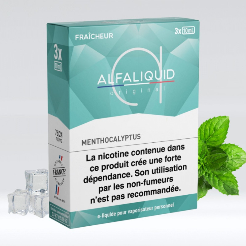 Menthocalyptus 3x10ml (11mg) - Alfaliquid Fraicheur