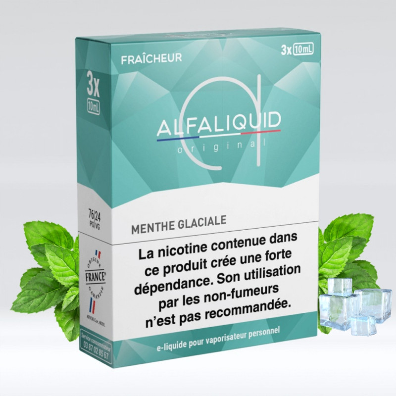 Menthe Glaciale 3x10ml (16mg) - Alfaliquid Fraicheur