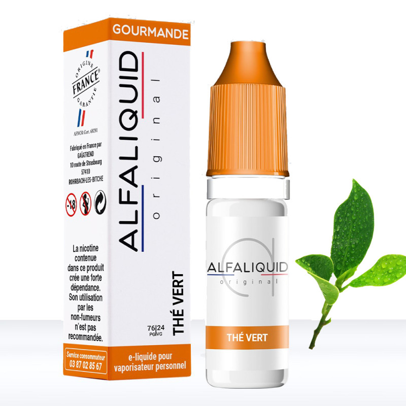 Thé Vert 10ml (16mg) - Alfaliquid Gourmandes