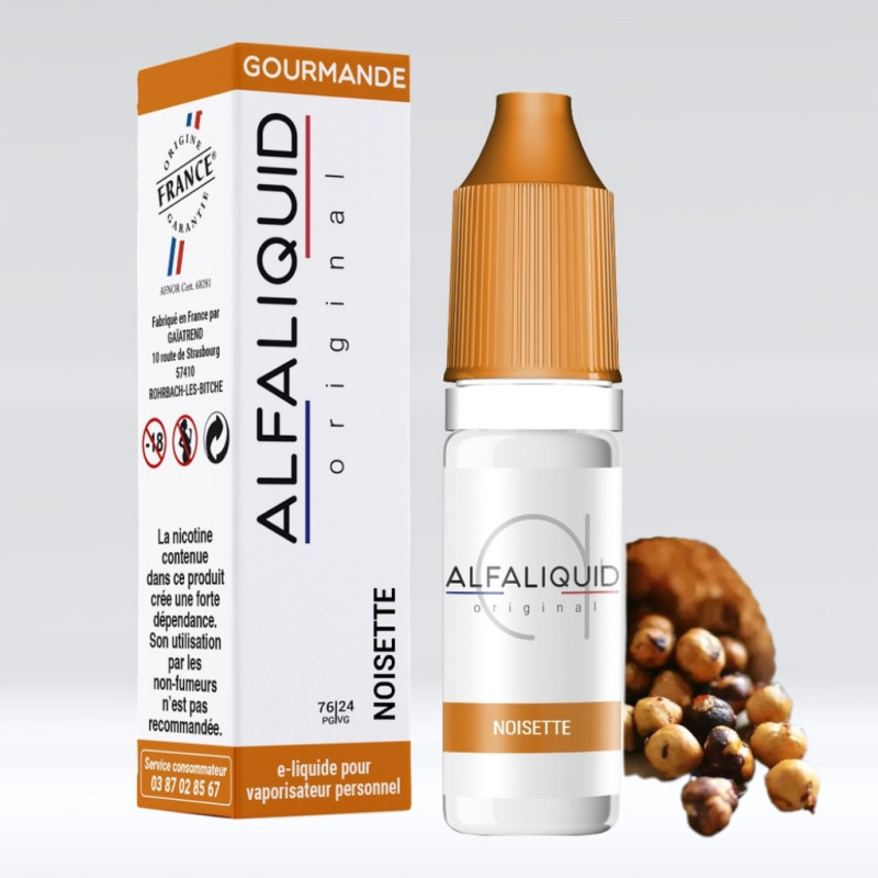 Noisette 10ml (16mg) - Alfaliquid Gourmandes