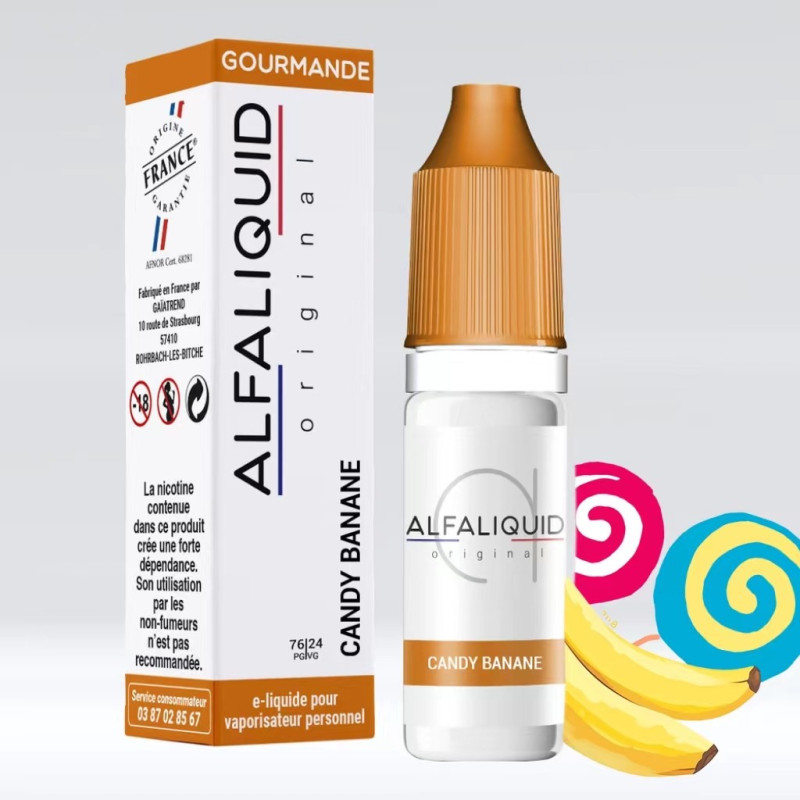 Candy Banane 10ml (16mg) - Alfaliquid Gourmandes