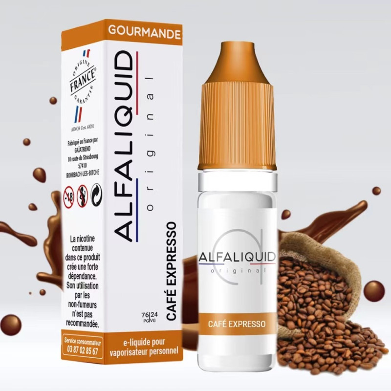 Café Expresso 10ml (0mg) - Alfaliquid Gourmandes