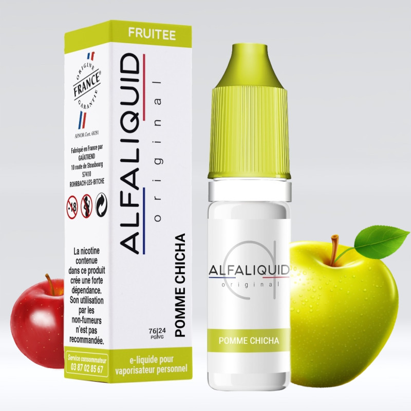 Pomme Chicha 10ml (11mg) - Alfaliquid Fruitées