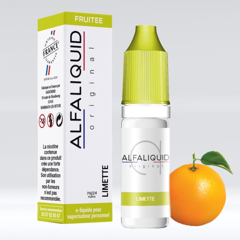 Limette 10ml (11mg) - Alfaliquid Fruitées
