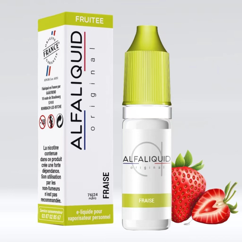 Fraise 10ml (11mg) - Alfaliquid Fruitées
