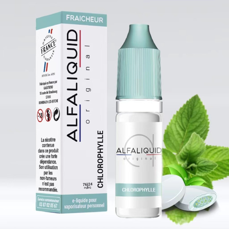 Chlorophylle 10ml (11mg) - Alfaliquid Fraicheur