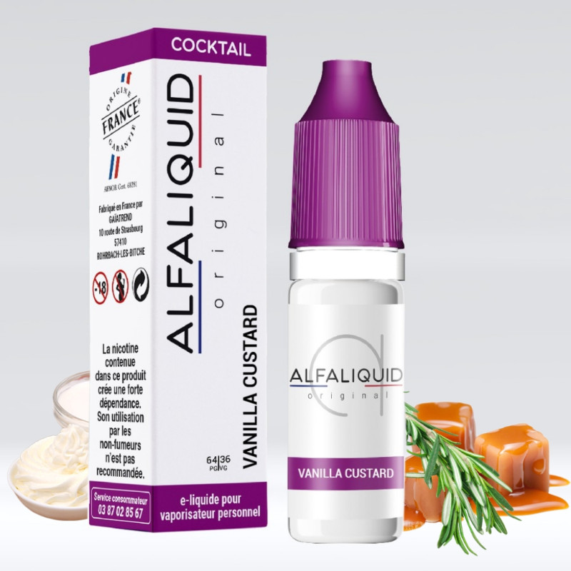 Vanilla Custard 10ml (6mg) - Alfaliquid Cocktail