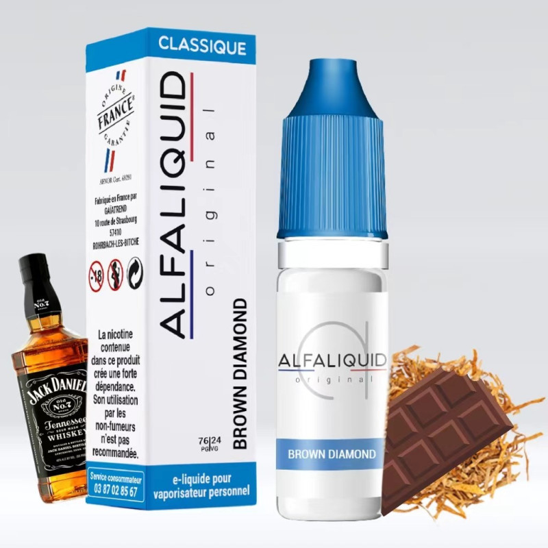 Brown Diamond 10ml (0mg) - Alfaliquid Classique