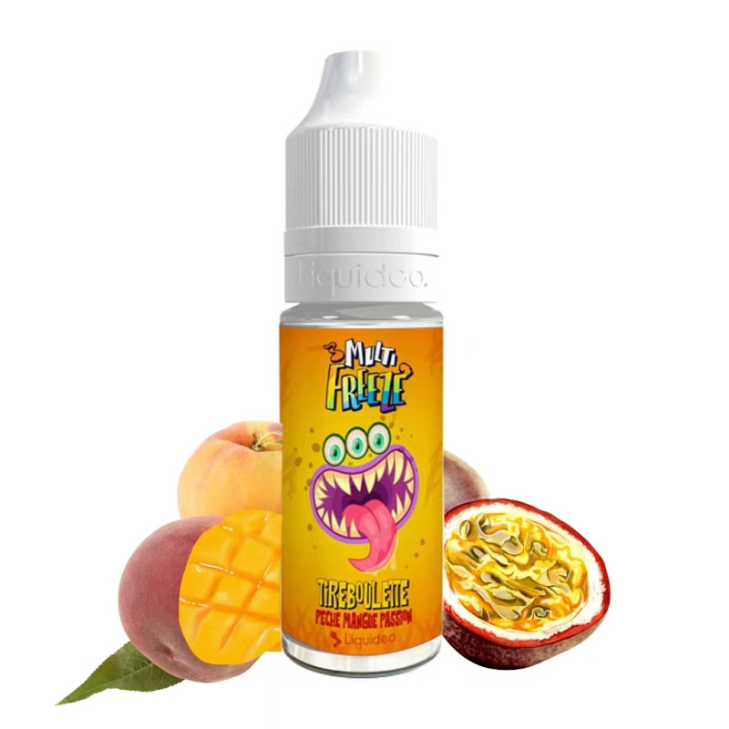 Tireboulette Pêche Mangue Passion 10ml (10mg) - Multifreeze by Liquideo