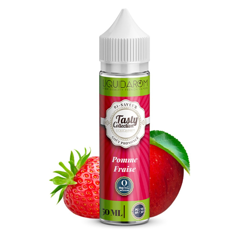 Pomme Fraise 50ml (0mg) - Tasty by Liquidarom