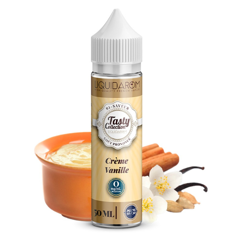 Crème Vanille 50ml (0mg) - Tasty by Liquidarom